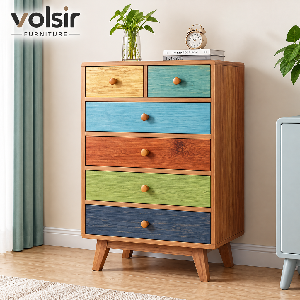 VOLSIR Multicolor 5-Drawer Storage Chest