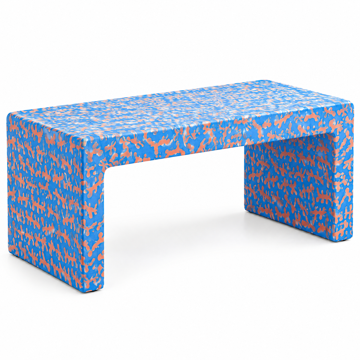 VOLSIR Blue & Orange Mosaic Coffee Table