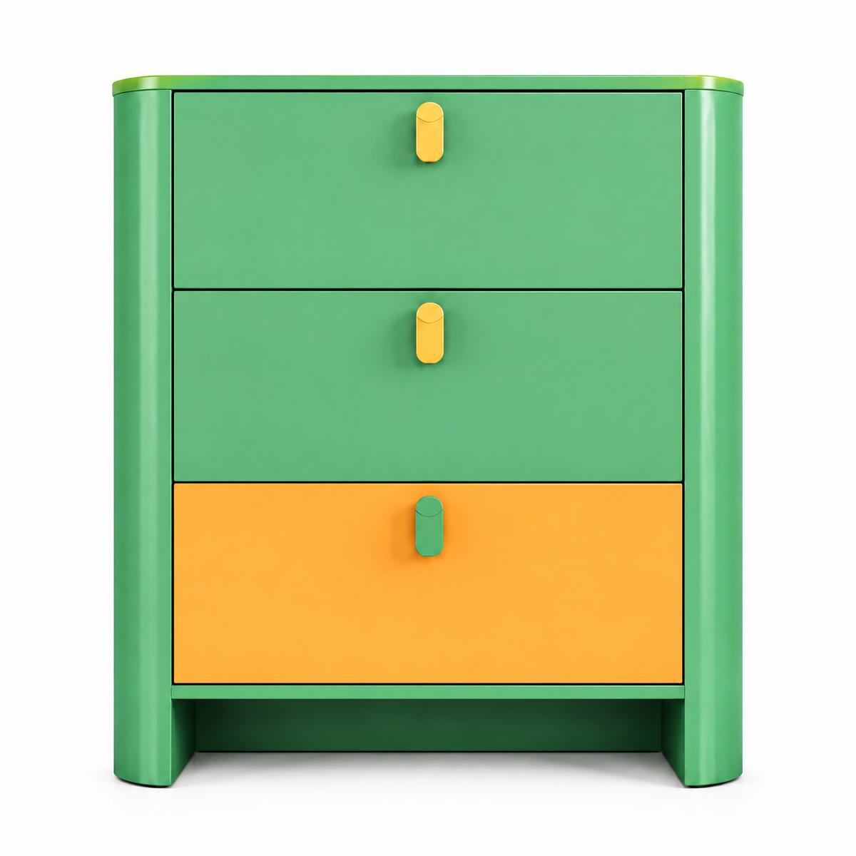 VOLSIR Green 3-Drawer Accent Cabinet