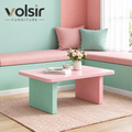 VOLSIR Pink & Mint T-Shaped Side Table