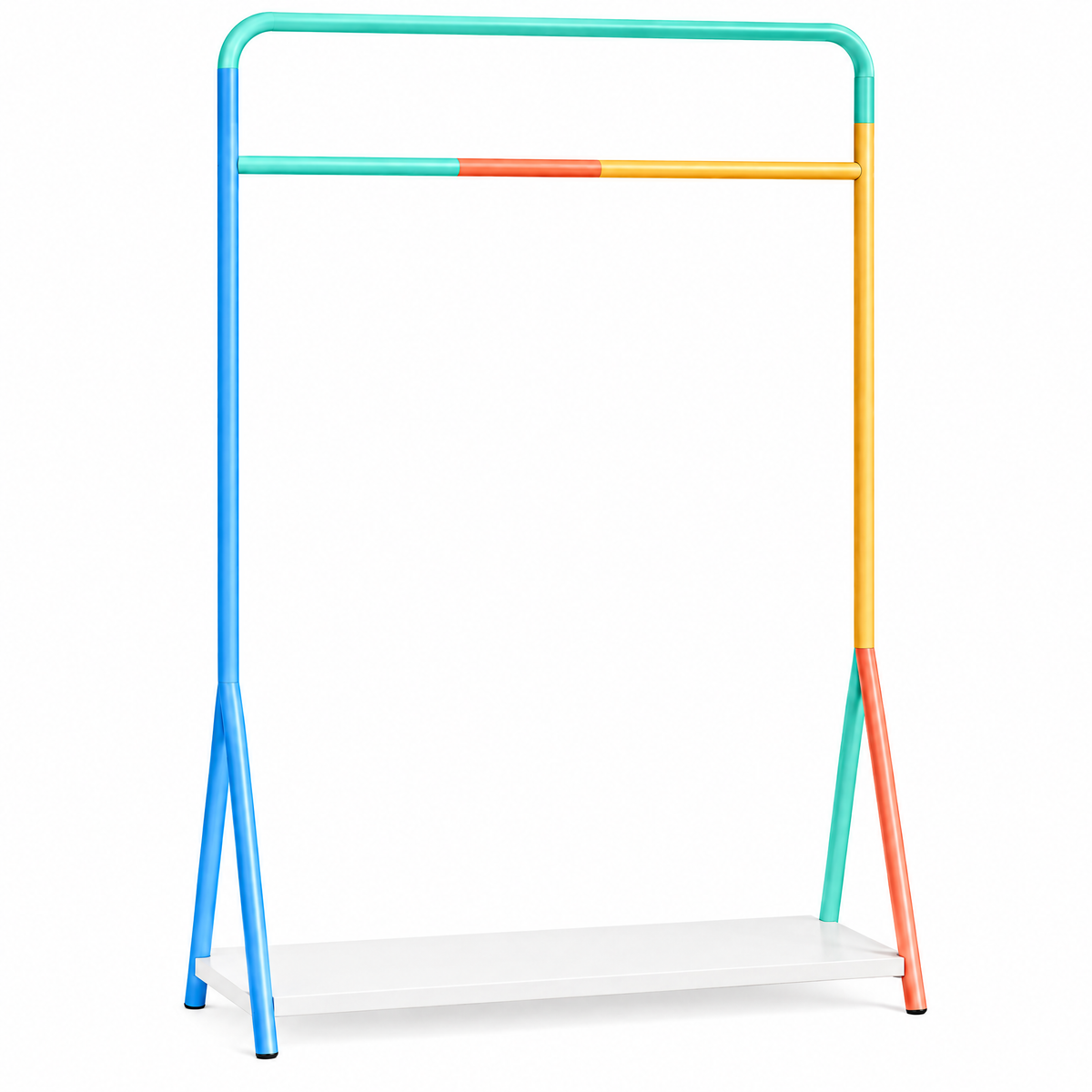 VOLSIR Pastel Garment Rack with Lower Shelf